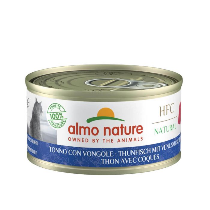 Almo Nature HFC Natural Тунец с моллюсками для кошек 24 х 70 г
