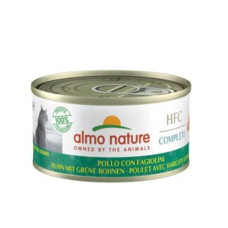 Almo Nature HFC Полные Курицей и зеленой Фасолью без злаков для кошек 24 х 70 г