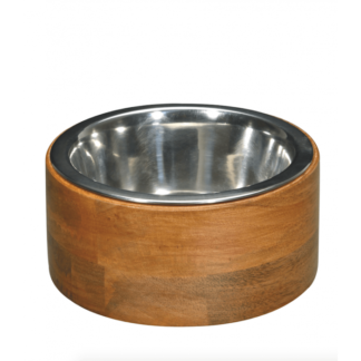 Bubimex Чаша из нержавеющей стали с деревянной подставке 1,9 Л