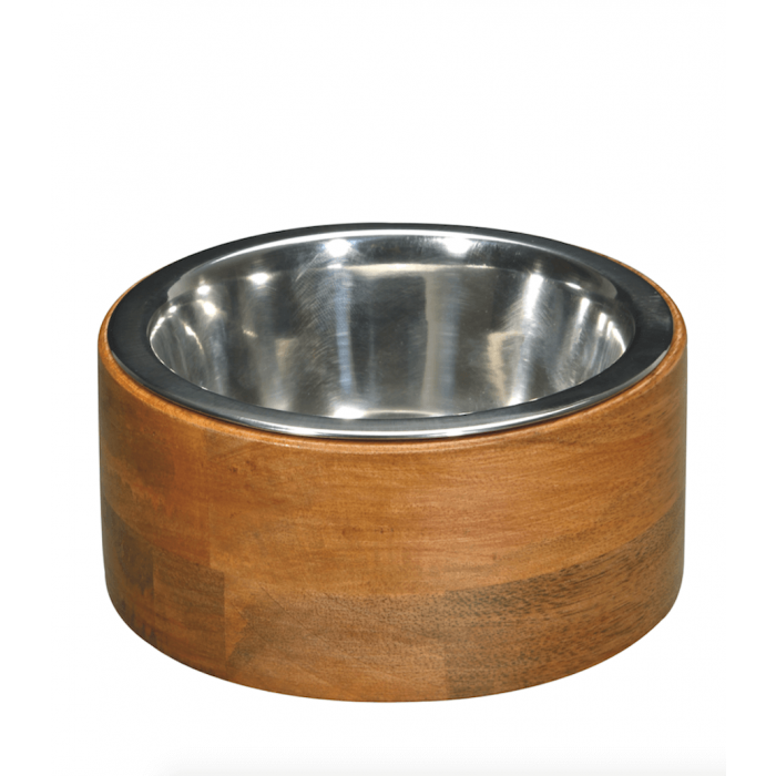 Bubimex Чаша из нержавеющей стали с деревянной подставке 1,9 Л