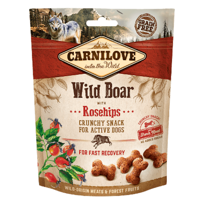 Carnilove Хрустящие Закуски Кабана и Ягоды Шиповника собак 200 г