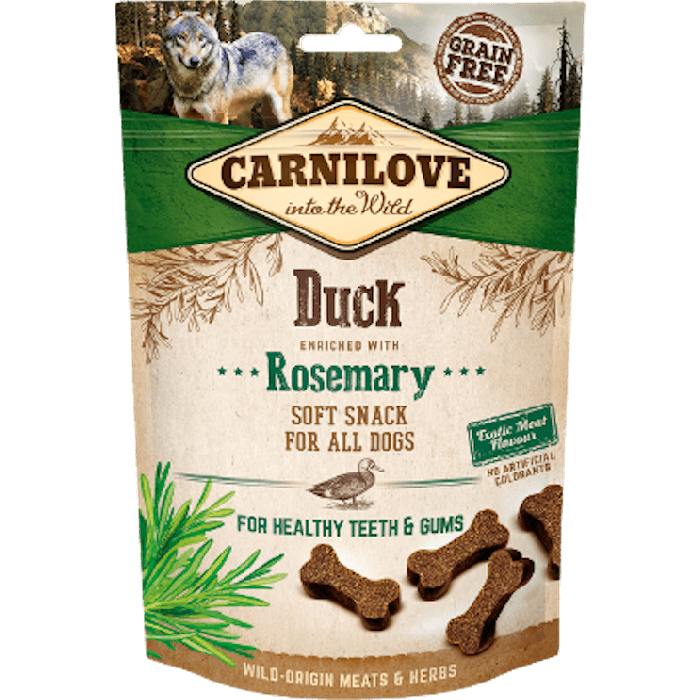 Carnilove Закуски, мягкие, Утка и Розмарина собак 200 г