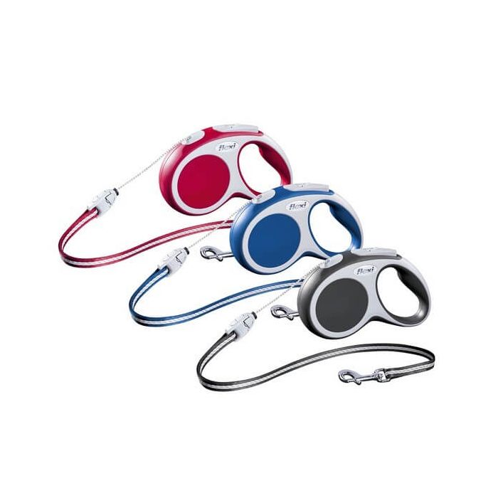 Поводок Flexi Vario Cord S, Синий 8 м
