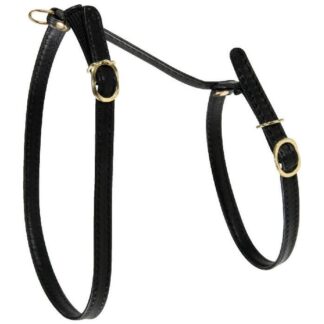 Нагрудник кот, черная кожа Zolux