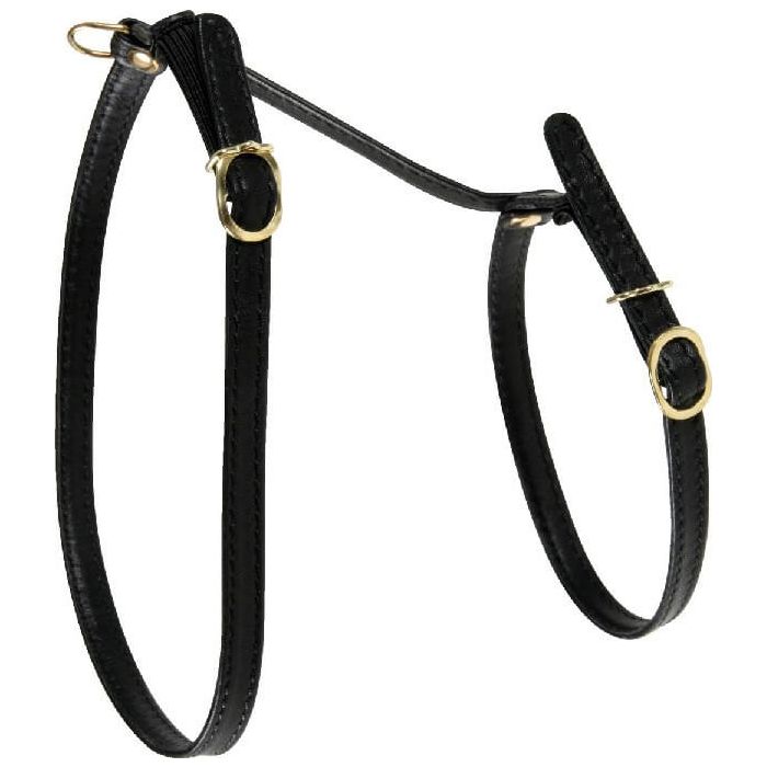 Нагрудник кот, черная кожа Zolux