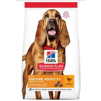 Hill's Science Plan Canine Mature Adult 7+ Medium Light с курицей 14 кг