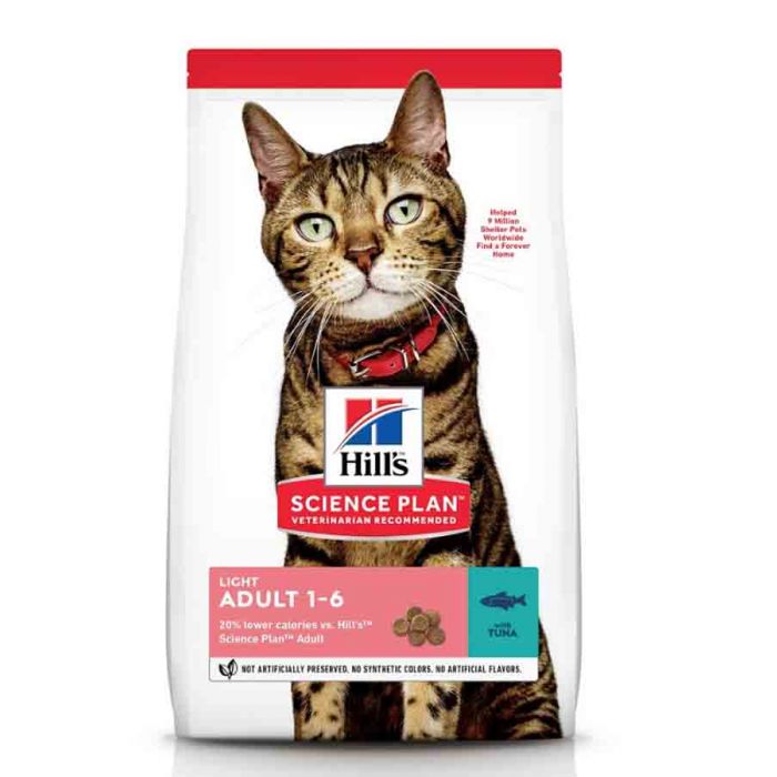 Hill's Science Plan Feline Adult Light с тунцом 1,5 кг