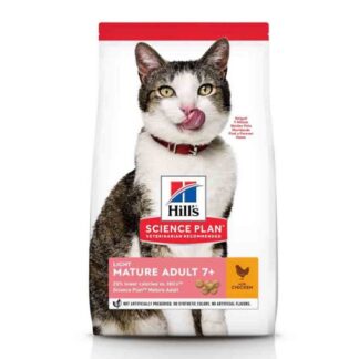 Hill's Science Plan Feline Mature Adult 7+ Light с курицей 1,5 кг