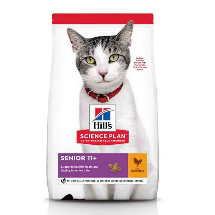 Hill's Science Plan Feline Senior 11+ с курицей 3 кг