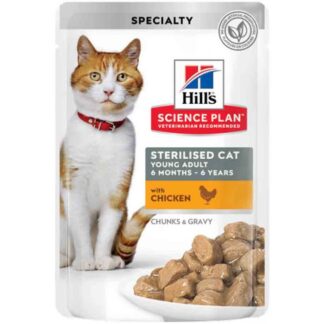 Hill's Science Plan Feline Young Adult Sterilised с курицей 12 x 85 g