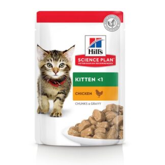 Hill's Science Plan Kitten с курицей в пакетиках, 12 x 85 g