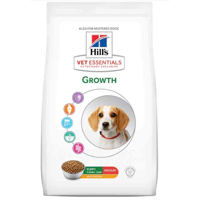 Hill's VetEssentials Собак Puppy Growth Medium Курица 10 кг