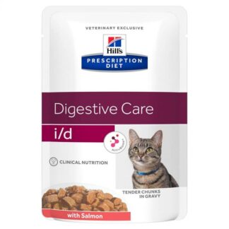Hill's Prescription Diet Feline I/D AB+ Лосося в ПАКЕТИКАХ, 12 x 85 g