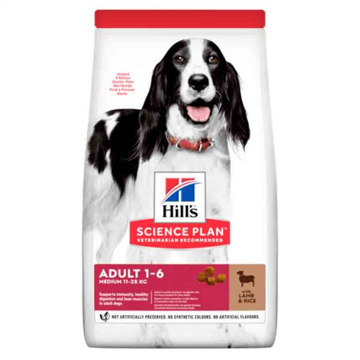 Hill's Science Plan Canine Adult Medium lamb & rice 14 кг