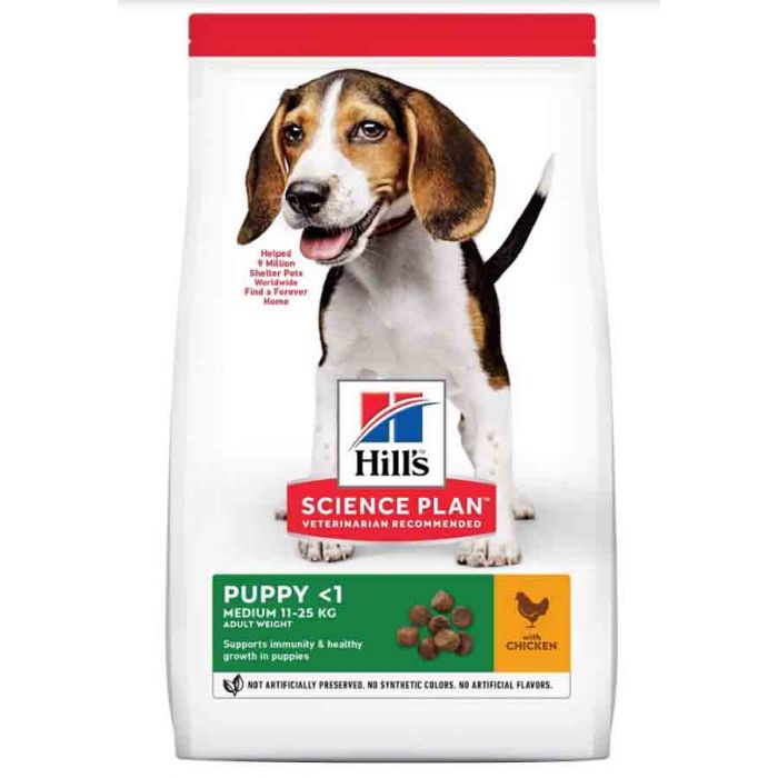 Hill's Science Plan Canine Puppy Medium с курицей 2,5 кг
