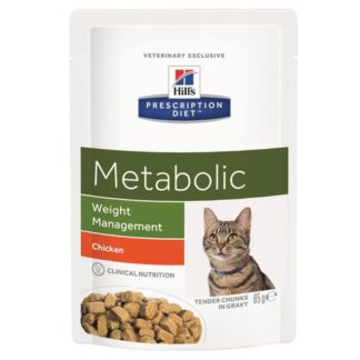 Hill's Prescription Diet Feline Metabolic ПАКЕТИКИ 12 x 85 g