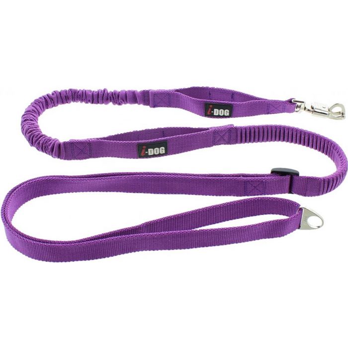 I-DOG, Поводок Canicross Фиолетовый/Серый