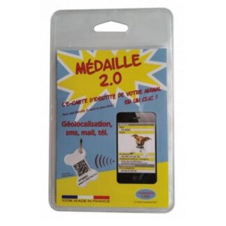 Медаль QR-2.0 для собак 30 мм