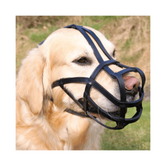 Trixie Намордник для больших собак L - 27 см - черная кожа