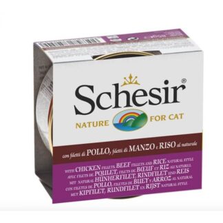 Достопримечательностей Курица и Говядина с рисом в естественной для кота 14 х 85 г