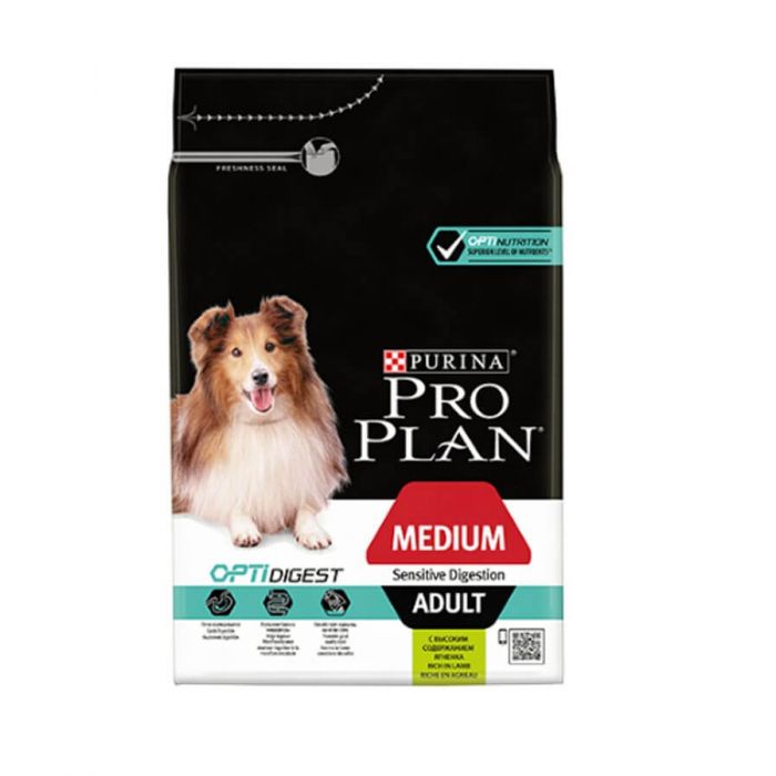 Purina Pro Plan Dog Medium Adult Sensitive Digestion OPTIDIGEST Ягненок 3 кг