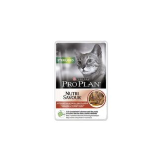 Purina Proplan Cat Nutrisavour Sterilised Говядина 26 пакетиках 85 г