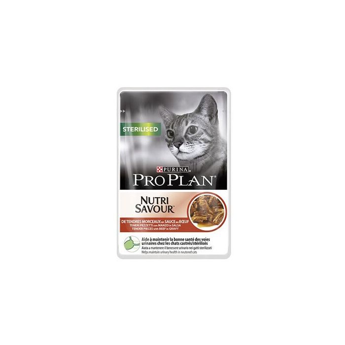Purina Proplan Cat Nutrisavour Sterilised Говядина 26 пакетиках 85 г