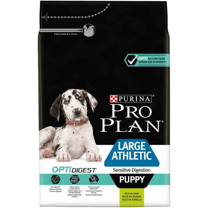 Purina Proplan Dog Large Athletic Puppy OPTIDIGEST ягненок 3 кг
