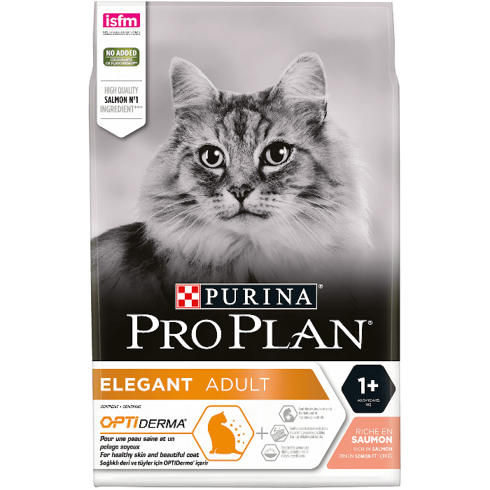 Purina Proplan Cat Elegant Optiderma Adult Лосось 3 кг