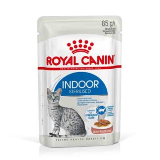 Royal Canin Feline Health Nutrition Indoor Sterilised соусе 12 x 85 г