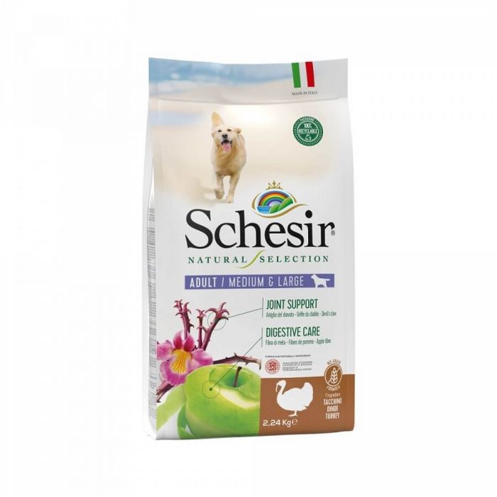 Достопримечательностей Crochetted Собак Adult Medium & Large без злаками с индейкой 2.24 кг