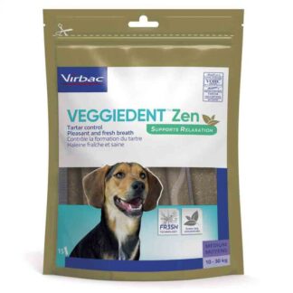 Veggiedent ZEN M Закуски Зубов Собаки 10-30 кг x15