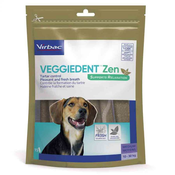 Veggiedent ZEN M Закуски Зубов Собаки 10-30 кг x15