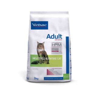 Virbac Veterinary HPM Взрослых Кастрированных & Entire Cat Salmon 3 кг