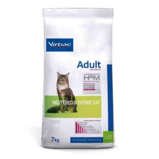 Virbac Veterinary HPM Взрослых Кастрированных & Entire Cat Salmon 7 кг