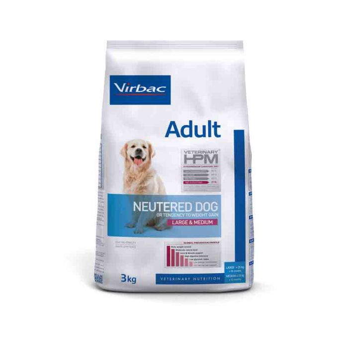Virbac Veterinary HPM Взрослых Кастрированных Large & Medium Dog 3 кг