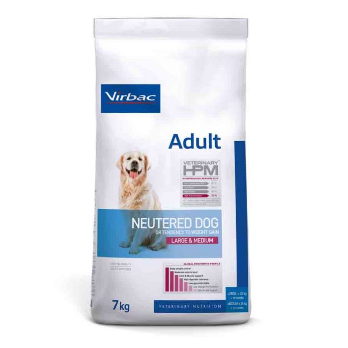 Virbac Veterinary HPM Взрослых Кастрированных Large & Medium Dog 7 кг