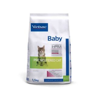 Virbac Veterinary HPM Baby Pre Кастрированных кошек 1,5 кг