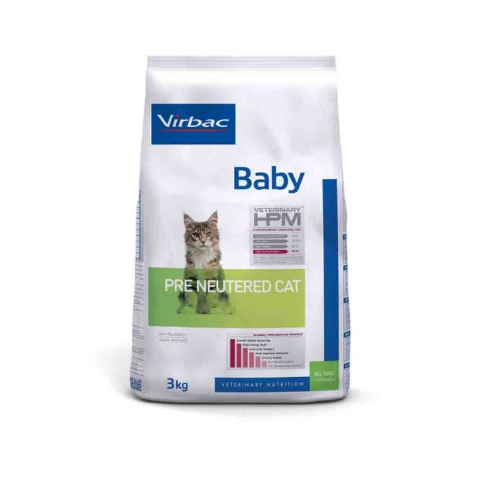 Virbac Veterinary HPM Baby Pre Кастрированных Кота 3 кг