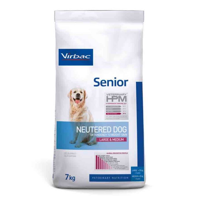 Virbac Veterinary HPM Старший Кастрированных Large & Medium Dog 7 кг