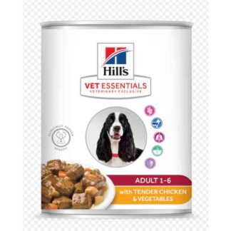 Hill's VetEssentials для взрослых собак с нежной курицей и овощами 12 x 363 г