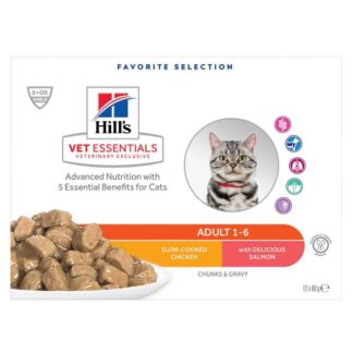 Hill's VetEssentials Feline Adult Chicken Salmon 12 x 85 г