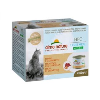 Almo Nature Cat HFC Natural Light Креветки с тунцом 4 x 50 г