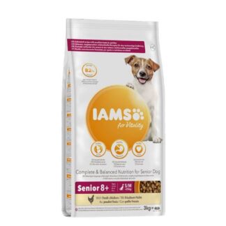 IAMS Vitality Senior корм для собак мелких и средних пород с курицей 3 кг