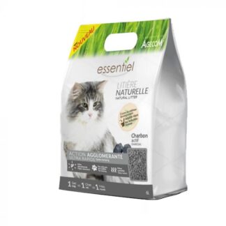 Натуральный соевый наполнитель с активированным углем Essential 6 л