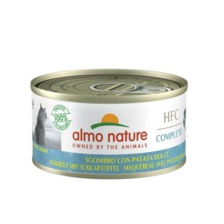 Almo Nature Cat HFC Complete скумбрия, сладкий картофель, без зерна, 24 x 70 г