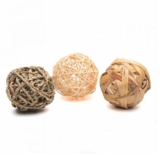 Мяч для грызунов из розового дерева x3