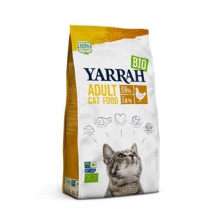 Yarrah Bio Куриный сухой корм для взрослых кошек 2,4 кг