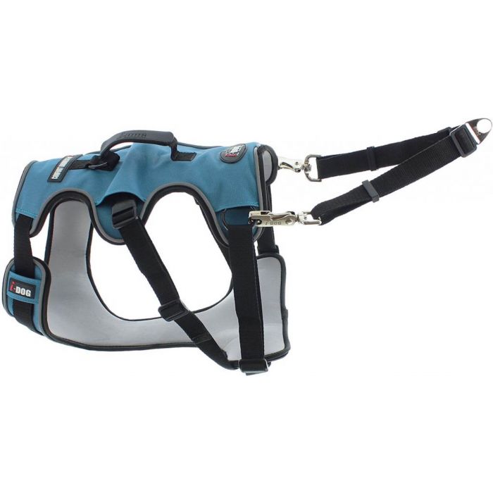 I-DOG Comfort Harness Blue/Grey S