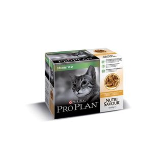 Purina Proplan Cat Nutrisavour Стерилизованная курица 10 пакетиков по 85 гр.
